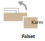 Synlige hængsler (Falset: Fast eller Flex-karm)