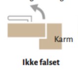 Skjulte hængsler (Ikke Falset: kun Flexkarm)